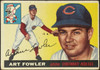 1955 Topps Art Fowler #3 Cincinnati Redlegs RC Fair front of card