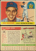 1955 Topps Roy Sievers #16 Washington Senators Fair — Example C front and back of card