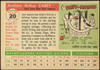 1955 Topps Andy Carey #20 New York Yankees Fair — Example B back of card