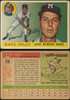 1955 Topps Dave Jolly #35 Milwaukee Braves Low Grade - Creases Example B front and back of card