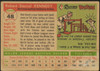 1955 Topps Bob Kennedy #48 Baltimore Orioles Fair Example B back of card