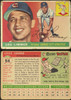 1955 Topps Lou Limmer #54 Kansas City Athletics Fair Example C front and back of card