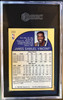 1990-91 NBA Hoops Sam Vincent #223 Shows Michael Jordan SGC 8 back of card