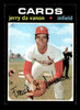 1971 Topps Jerry DaVanon #32 St. Louis Cardinals Good front of card