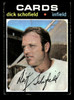 1971 Topps Dick Schofield #396 St. Louis Cardinals Good front of card