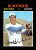 1971 Topps Don Hahn #94 Montreal Expos RC Good front of card