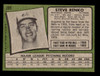 1971 Topps Steve Renko #209 Montreal Expos Low Grade - Creases back of card