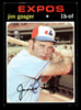 1971 Topps Jim Gosger #284 Montreal Expos Good front of card