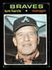 1971 Topps Lum Harris #346 Atlanta Braves Good front of card