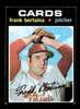 1971 Topps Frank Bertaina #422 St. Louis Cardinals VG front of card