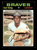 1971 Topps Hal King #88 Atlanta Braves Good front of card