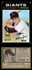 1971 Topps Alan Gallagher #224 San Francisco Giants RC Good front and back of card
