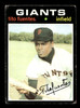 1971 Topps Tito Fuentes #378 San Francisco Giants Good front of card