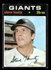 1971 Topps Steve Huntz #486 San Francisco Giants Good front of card