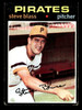 1971 Topps Steve Blass #143 Pittsburgh Pirates Good front of card