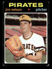 1971 Topps Jim Nelson #298 Pittsburgh Pirates RC Good front of card