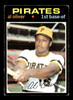 1971 Topps Al Oliver #388 Pittsburgh Pirates Good front of card