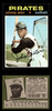 1971 Topps Johnny Jeter #47 Pittsburgh Pirates VG front and back of card