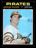 1971 Topps George Brunet #73 Pittsburgh Pirates VG front of card