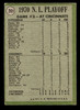 1971 Topps NL Playoffs Game 3 #201 Cline Scores Winning Run Good back of card