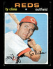 1971 Topps Ty Cline #319 Cincinnati Reds Good front of card