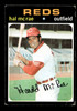 1971 Topps Hal McRae #177 Cincinnati Reds VG front of card