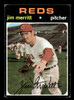 1971 Topps Jim Merritt #420 Cincinnati Reds Good front of card