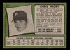 1971 Topps Chris Short #511 Philadelphia Phillies Low Grade - Creases back of card