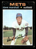 1971 Topps Dave Marshall #259 New York Mets VG front of card