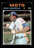 1971 Topps Donn Clendenon #115 New York Mets Low Grade - Creases — Example A front of card