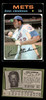1971 Topps Donn Clendenon #115 New York Mets Low Grade - Creases — Example A front and back of card