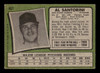 1971 Topps Al Santorini #467 San Diego Padres VG back of card
