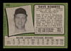 1971 Topps Dave Roberts #448 San Diego Padres VG back of card