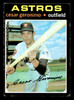 1971 Topps Cesar Geronimo #447 Houston Astros RC Good front of card