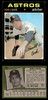 1971 Topps Ron Cook #583 Houston Astros RC Good front and back of card