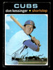 1971 Topps Don Kessinger #455 Chicago Cubs Good front of card