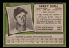 1971 Topps Larry Gura #203 Chicago Cubs RC Good back of card