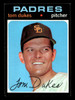 1971 Topps Tom Dukes #106 San Diego Padres Good front of card