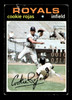 1971 Topps Cookie Rojas #118 Kansas City Royals Low Grade - Creases front of card