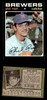 1971 Topps Phil Roof #22 Milwaukee Brewers VG front and back of card