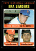 1971 Topps Tom Seaver / Wayne Simpson / Luke Walker #68 1970 National League ERA Leaders HOF Low Grade - Creases — Example A front of card