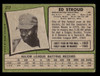 1971 Topps Ed Stroud #217 Washington Senators Low Grade - Creases back of card