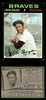 1971 Topps Clete Boyer #374 Atlanta Braves VG — Example B front and back of card
