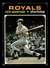 1971 Topps Rich Severson #103 Kansas City Royals RC Low Grade - Creases front of card