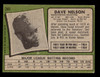 1971 Topps Dave Nelson #241 Washington Senators VG back of card