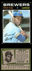 1971 Topps Dave May #493 Milwaukee Brewers Good front and back of card