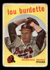 1959 Topps Lew Burdette #440 Milwaukee Braves VG — Example B front of card