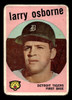 1959 Topps Larry Osborne #524 Detroit Tigers High Number Low Grade - Creases front of card