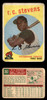 1959 Topps R. C. Stevens #282 Pittsburgh Pirates Low Grade - Creases front and back of card