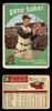 1959 Topps Gene Baker #238 Pittsburgh Pirates VG front and back of card